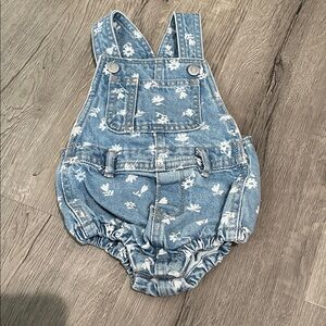Old Navy - Floral Print Overalls - 12 to 18 Months